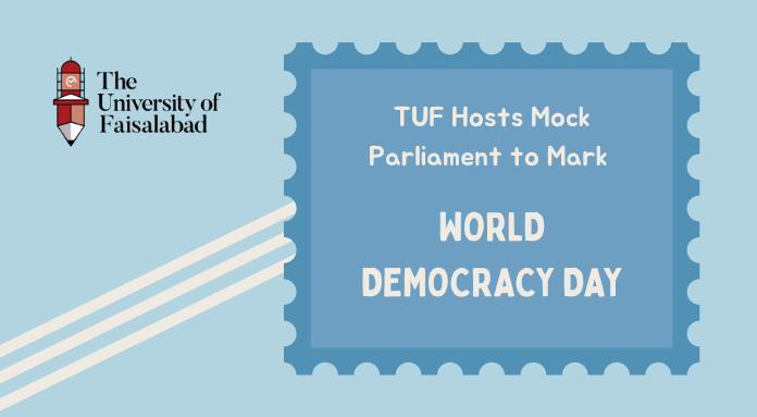TUF Publication Society Organizes Mock Parliament on World Democracy Day