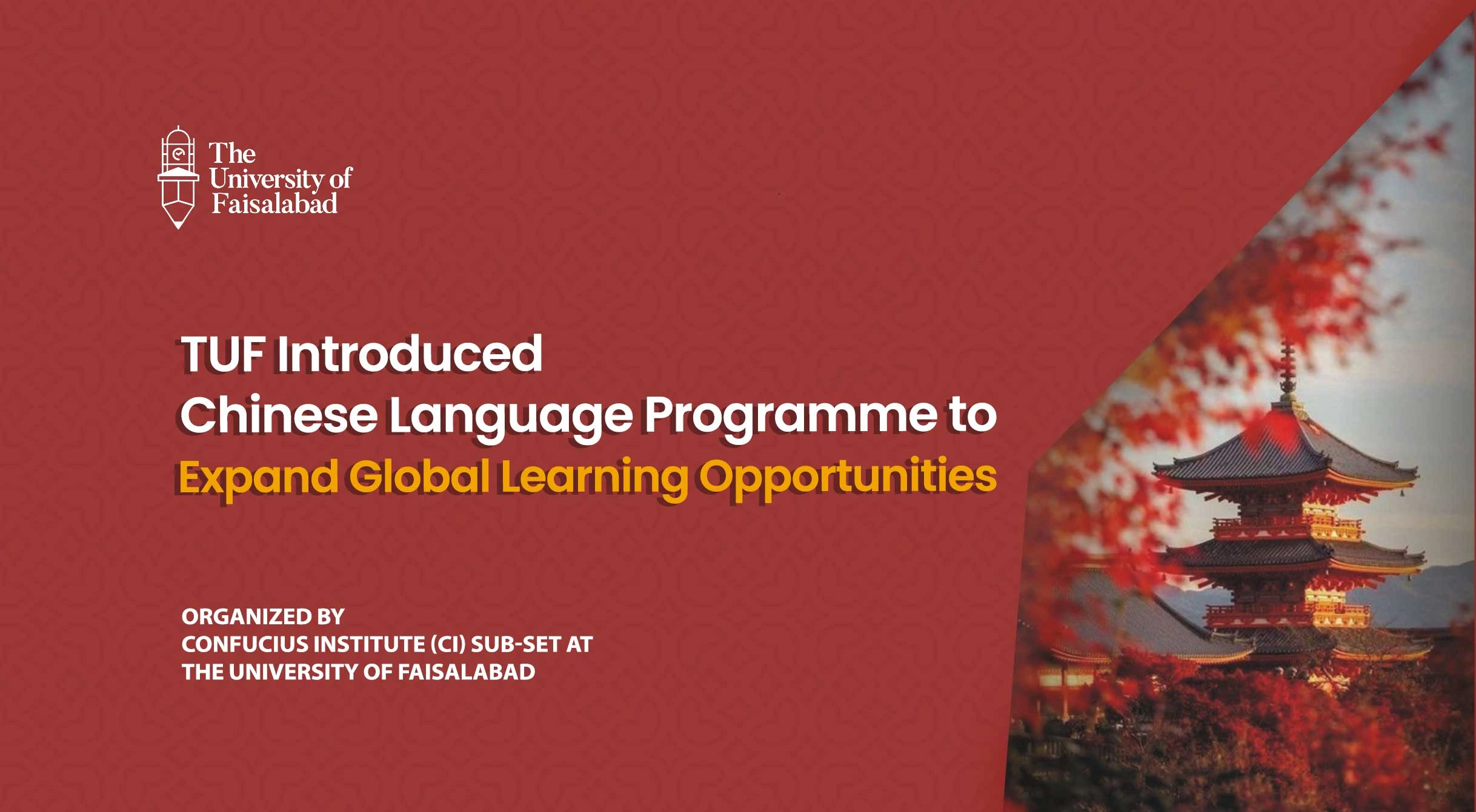 TUF Introduced Chinese Language Programme to Expand Global Learning Opportunities