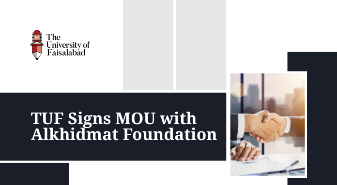 TUF Signs MoU with Alkhidmat Foundation to Support Gaza Students