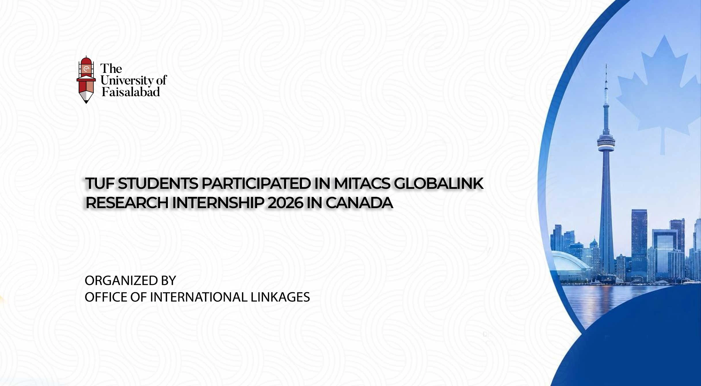 TUF Students Participated in Mitacs Globalink Research Internship 2026 in Canada