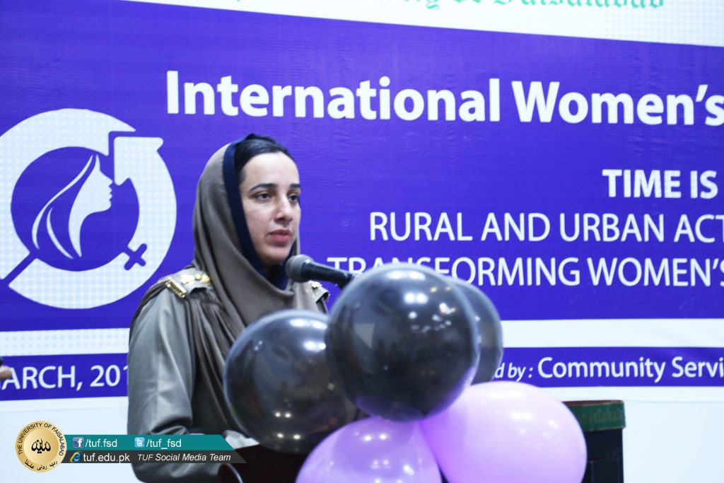 INTERNATIONAL WOMEN’S DAY OBSERVED AT TUF