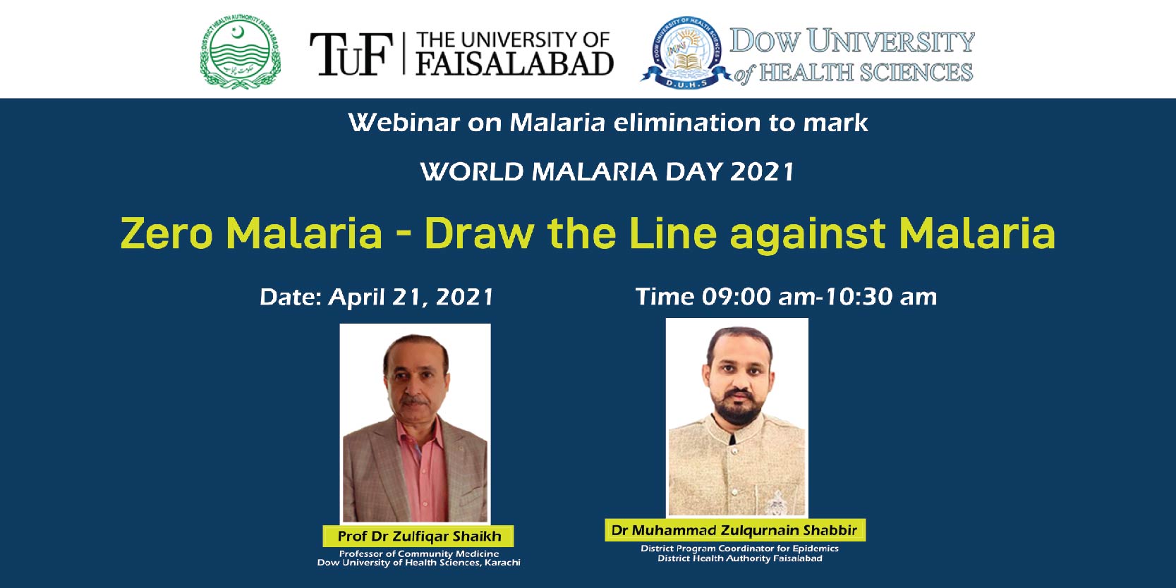 WEBINAR ON WORLD MALARIA DAY