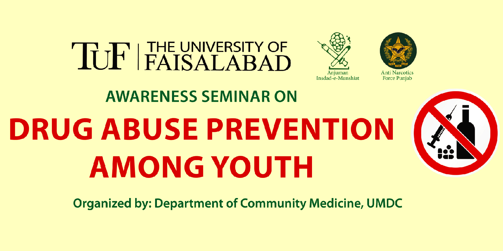 SEMINAR “DRUG ABUSE PREVENTION AMONG YOUTH”