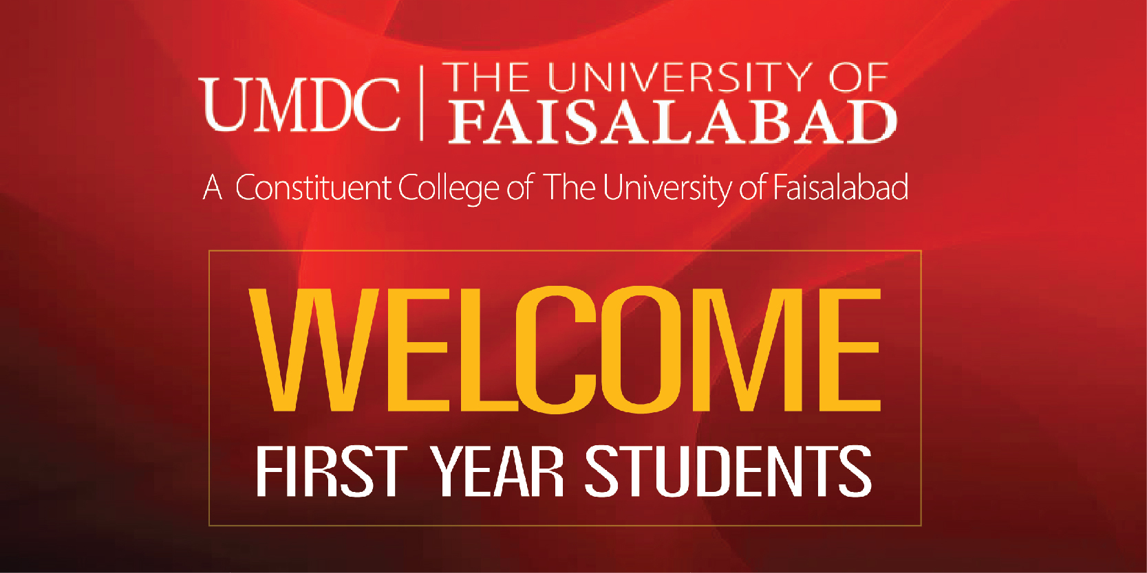 FIRST YEAR STUDENTS OF UMDC GET A WARM WELCOME