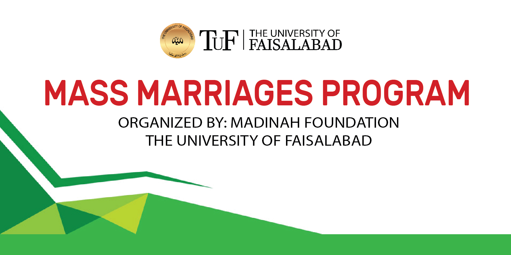 MADINAH FOUNDATION ORGANIZED MASS MARRIAGE OF 30 COUPLES