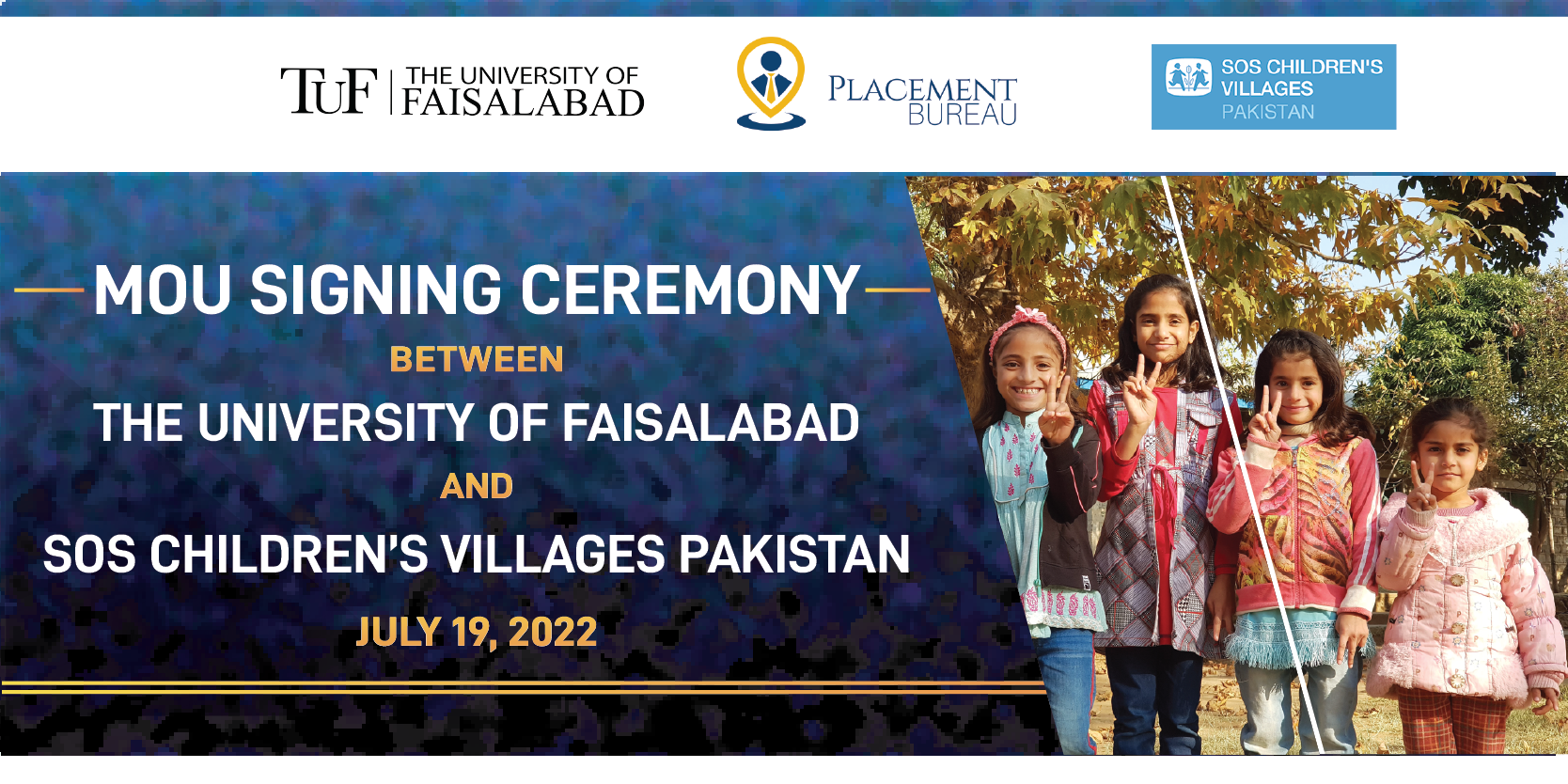 TUF signs MoU with SOS Children’s Villages Pakistan