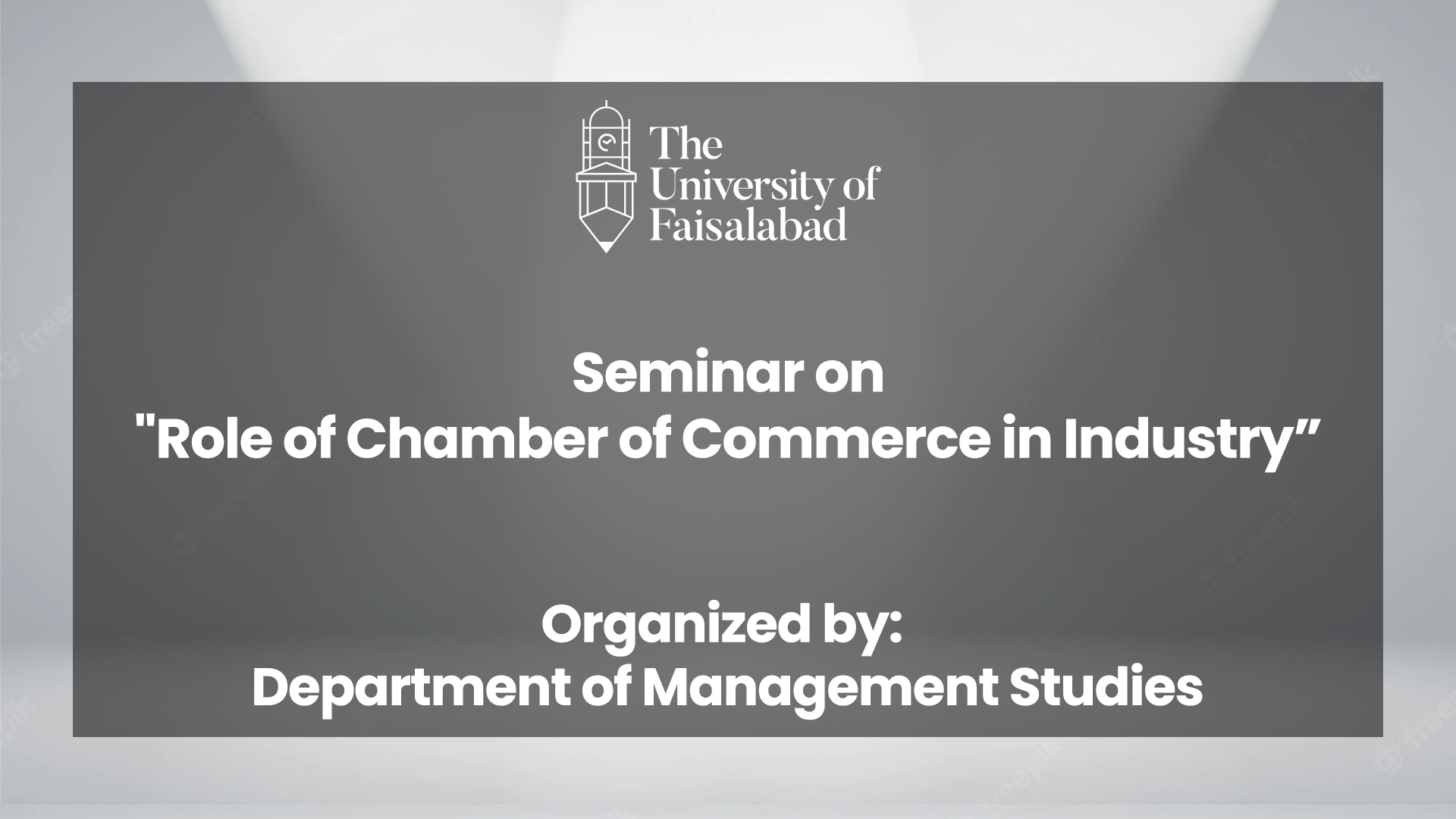 Seminar on "Role of Chamber of Commerce in Industry”