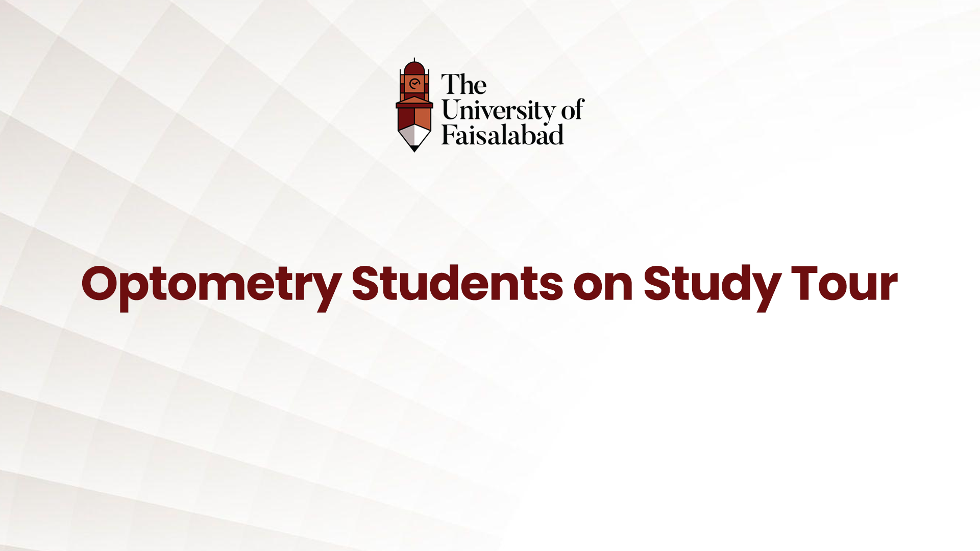 Optometry Students on Study Tour