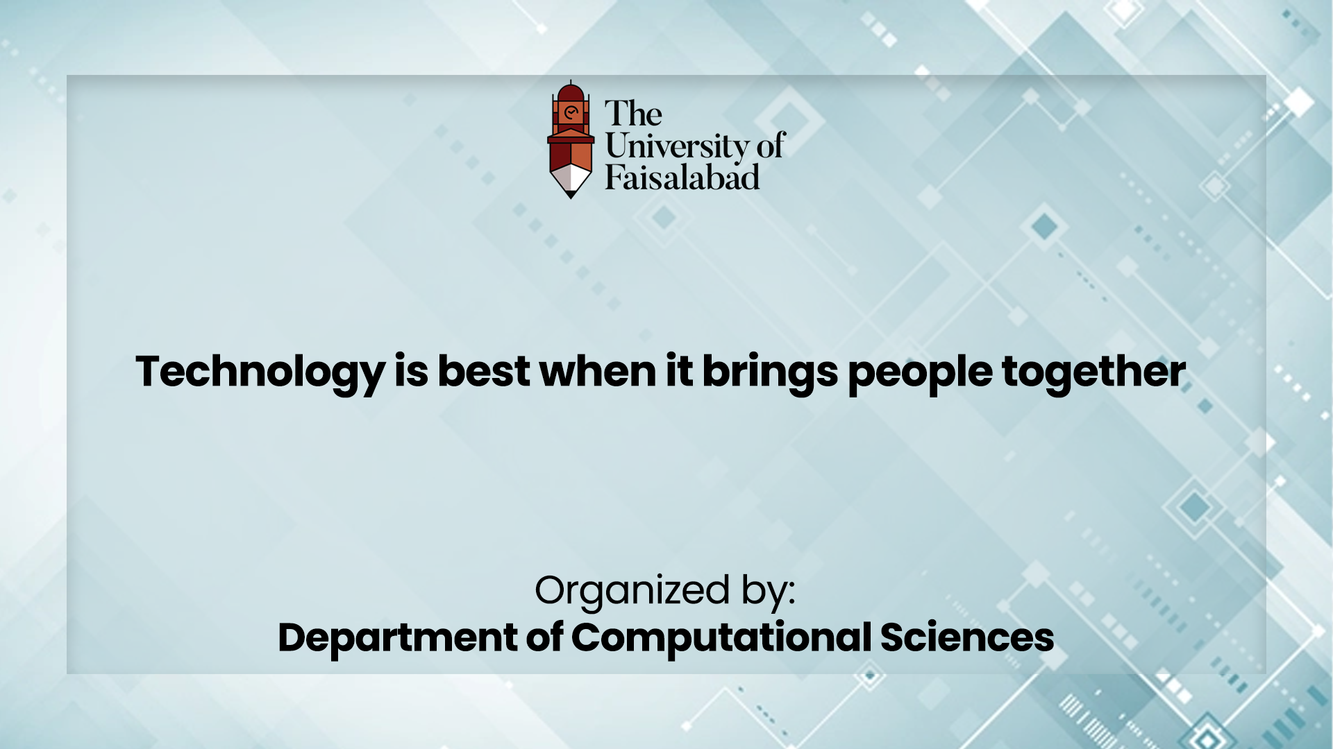 Technology is best when it brings people together