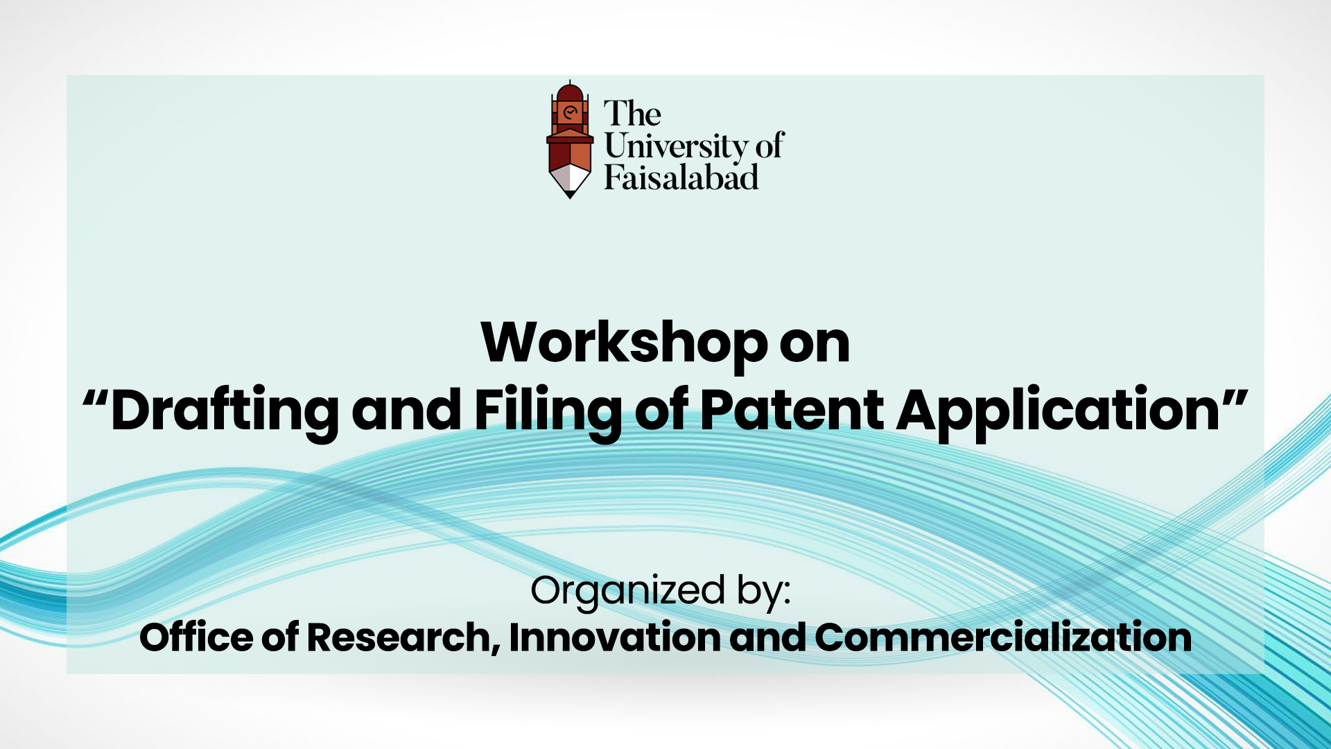 Workshop on “Drafting and Filing of Patent Application”