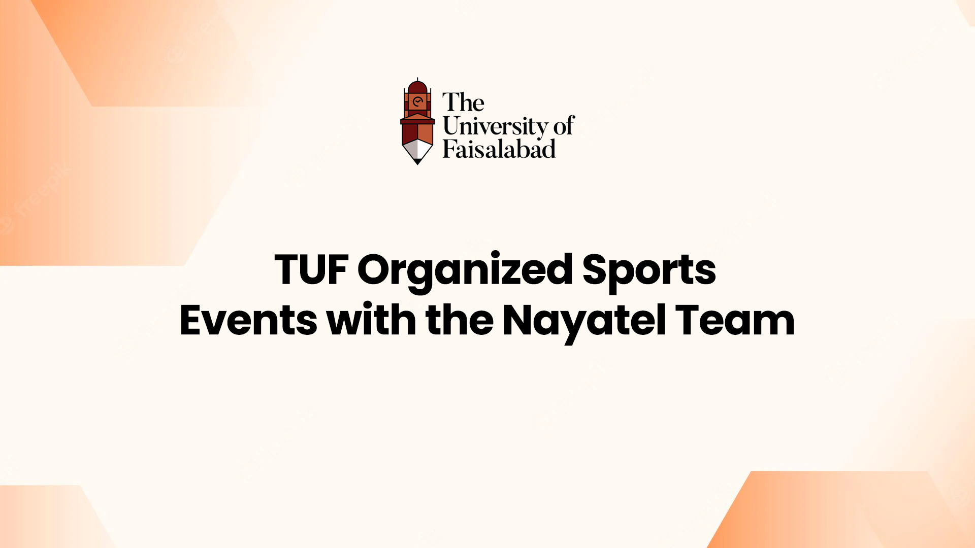 TUF organized sports events with the Nayatel team