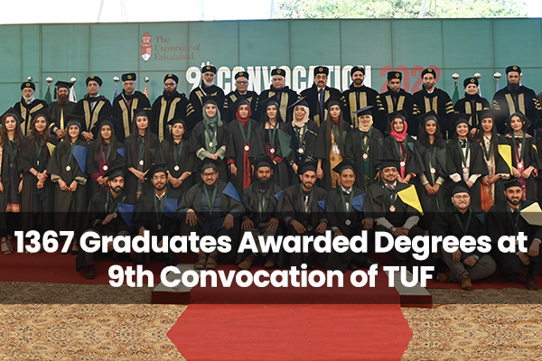 1367 Graduates Awarded Degrees at 9th Convocation of TUF