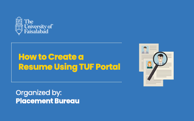 How to create a resume using TUF Portal