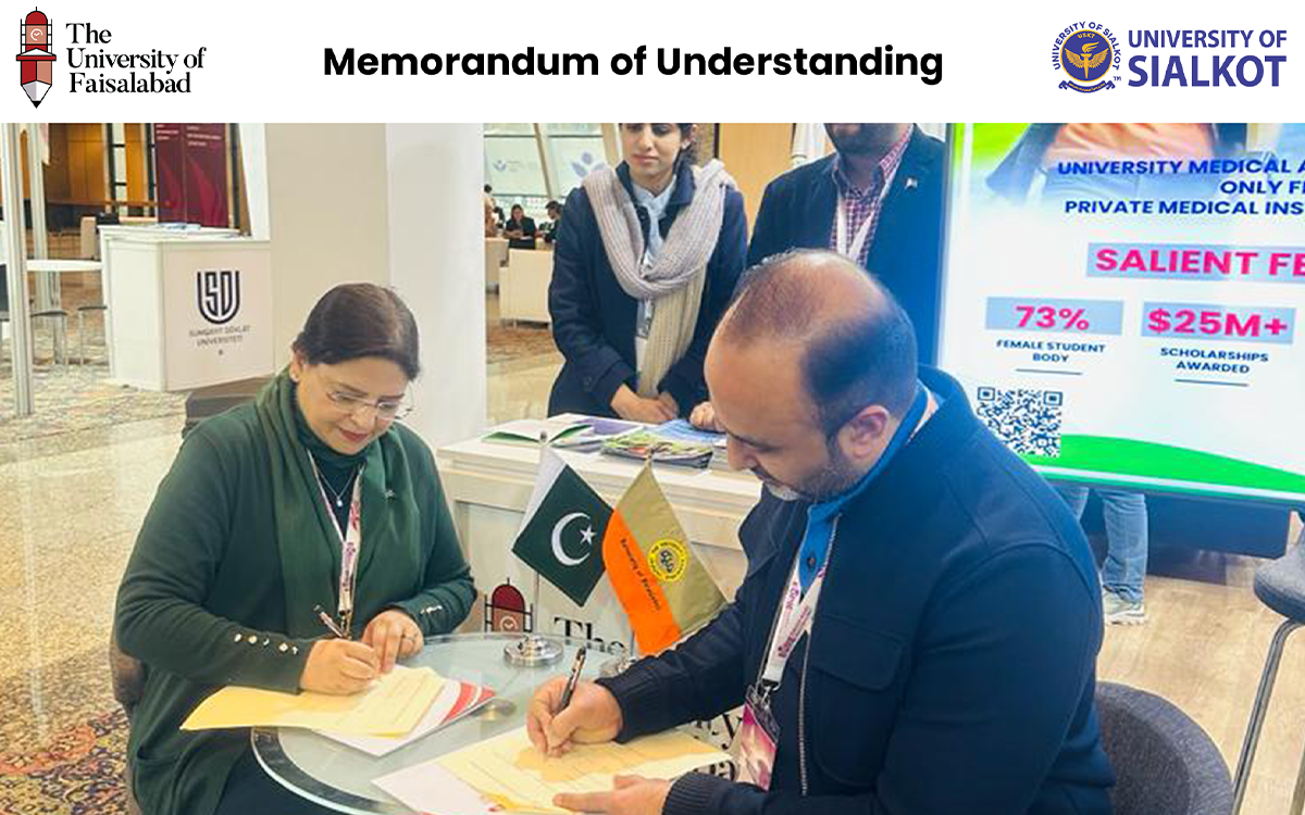 The University of Faisalabad signed MoU with University of Sialkot