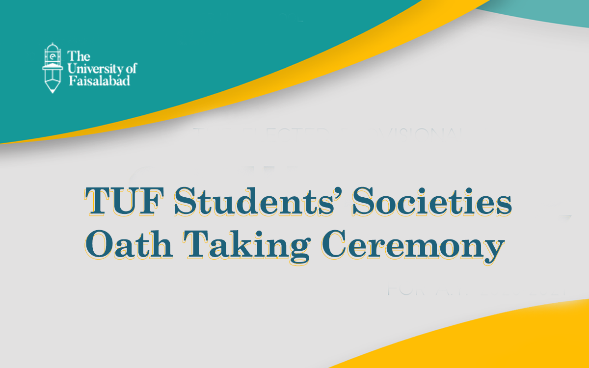 TUF Students’ Societies Oath Taking Ceremony