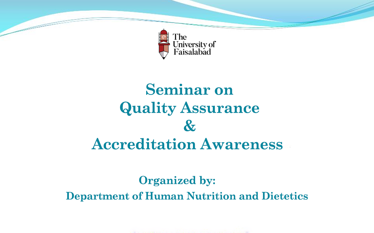 Seminar on Quality Assurance & Accreditation Awareness