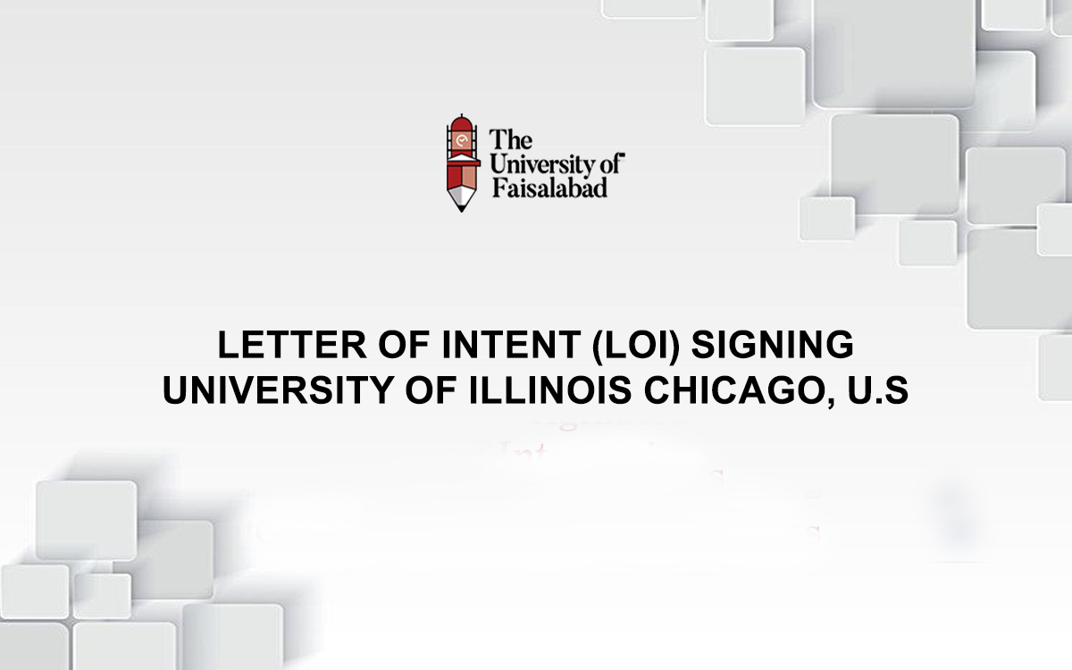 Letter of Intent (LOI) Signing University of Illinois Chicago, U.S