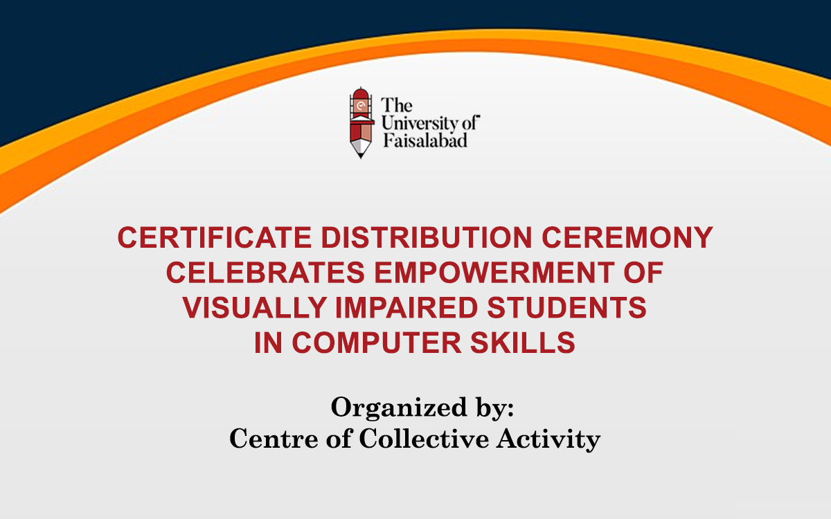 Certificate Distribution Ceremony Celebrates Empowerment of Visually Impaired Students in Computer Skills