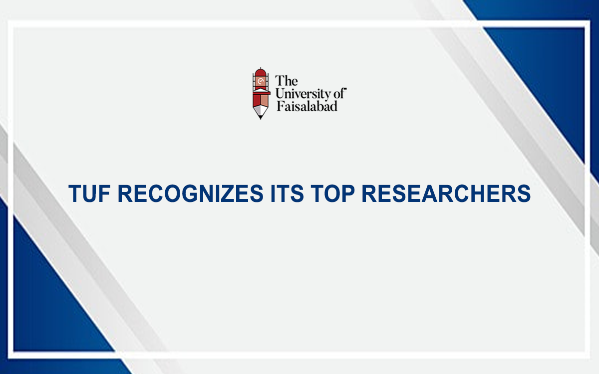TUF Recognizes its Top Researchers