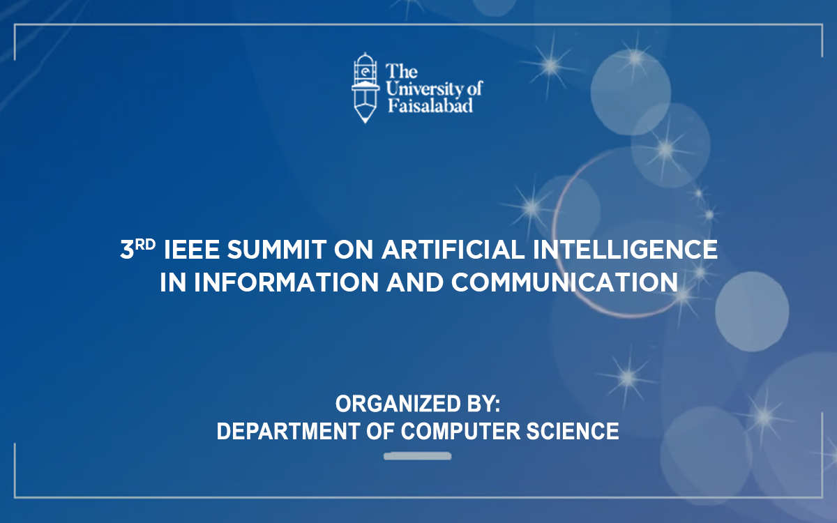 3rd IEEE Summit on Artificial Intelligence in Information and Communication