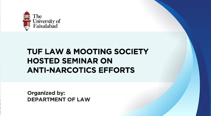 TUF Law & Mooting Society Hosted Seminar on  Anti-Narcotics Efforts