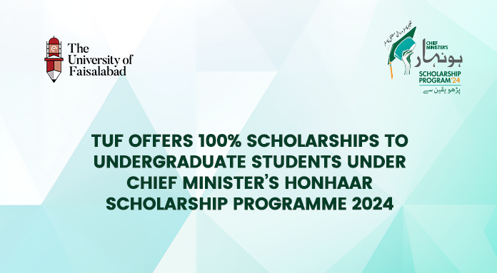 TUF offers 100% scholarships to undergraduate students under Chief Minister’s Honhaar Scholarship Programme 2024
