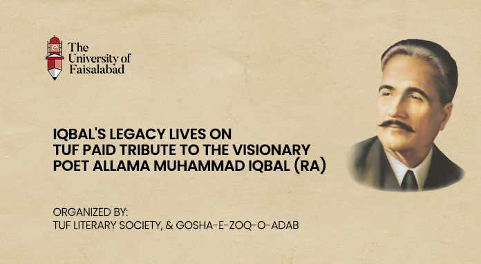 Iqbal's Legacy lives on: TUF paid tribute to the visionary poet Allama Muhammad Iqbal (RA)