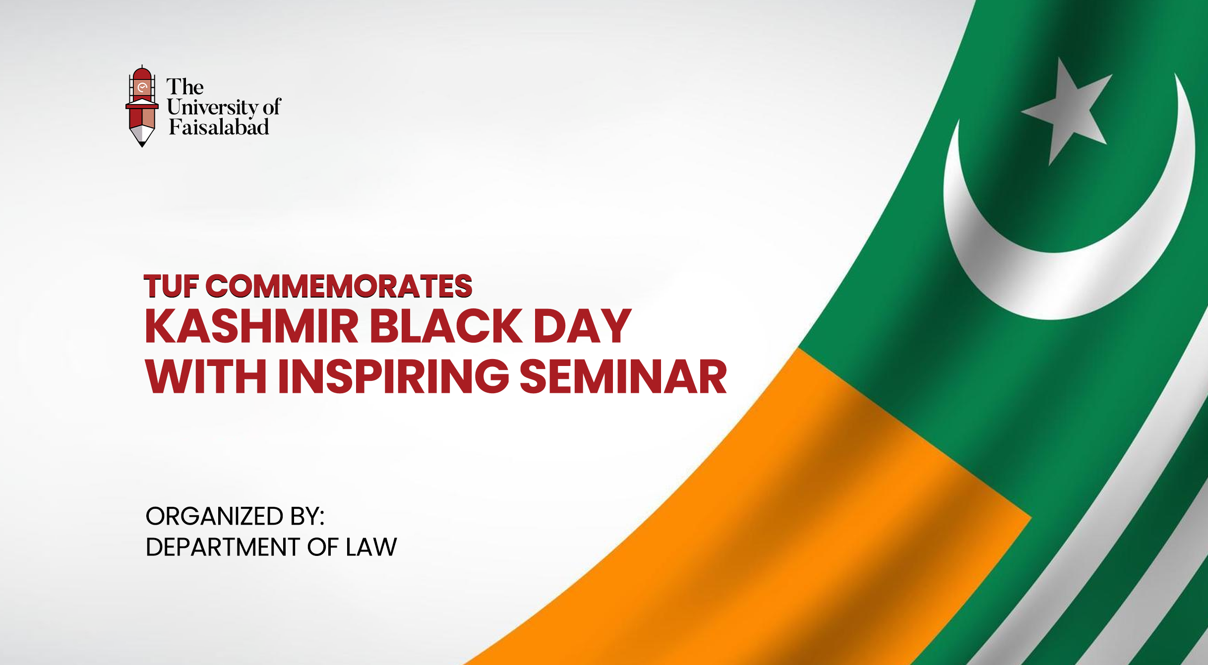 TUF Commemorates Kashmir Black Day with Inspiring Seminar