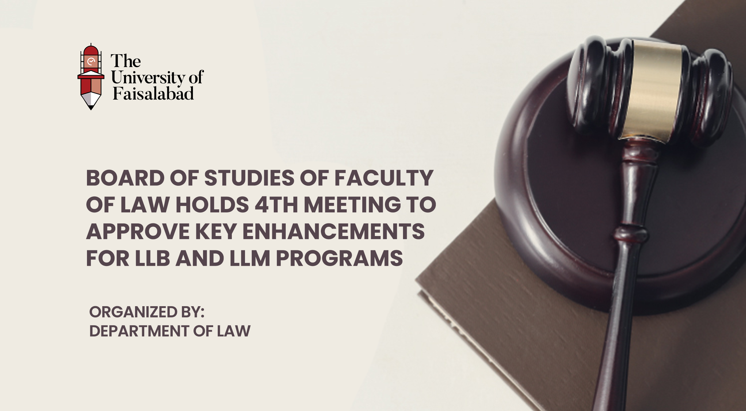 Board of Studies of Faculty of Law Holds 4th Meeting to Approve Key Enhancements for LLB and LLM Programs