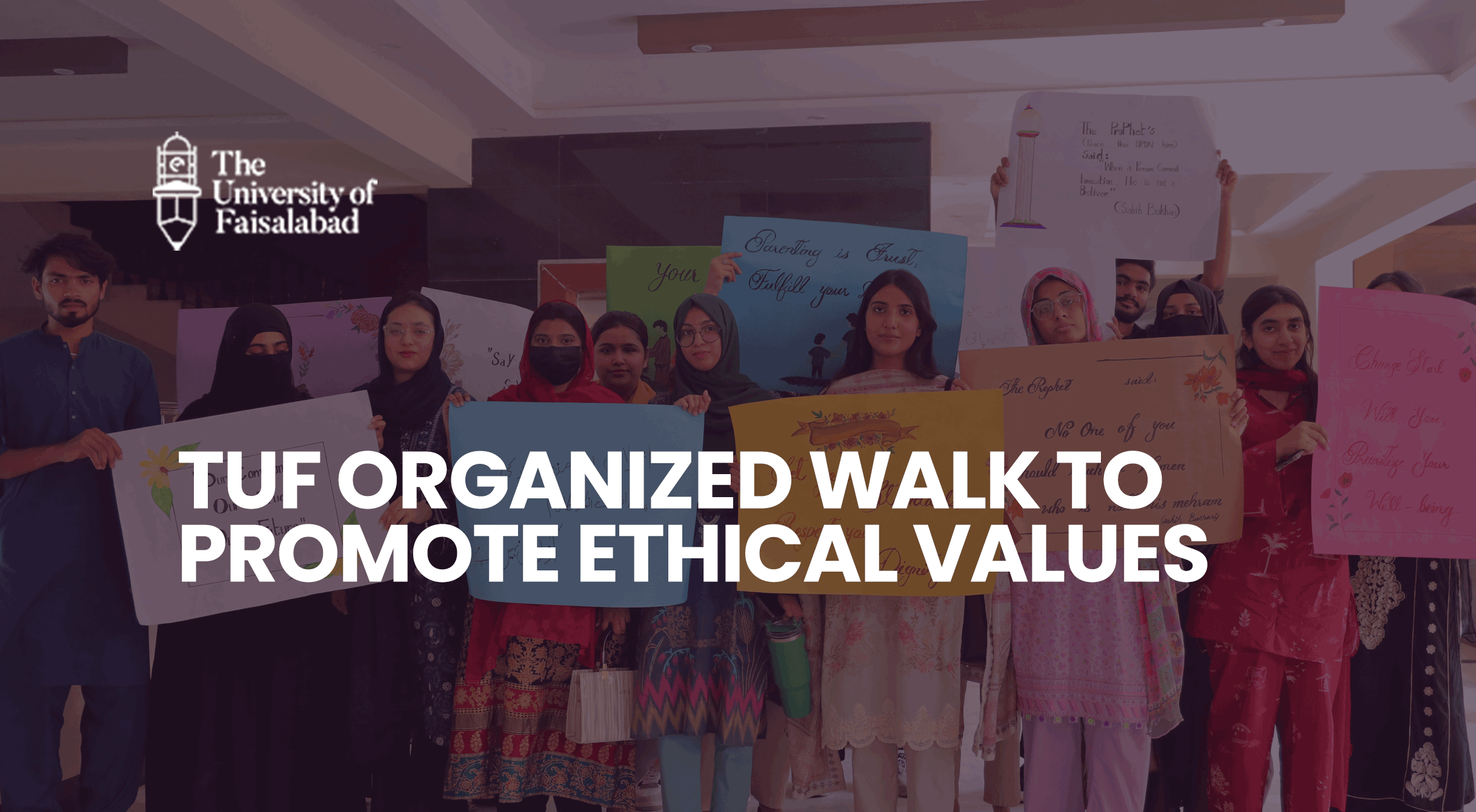 TUF Organized Walk to Promote Ethical Values