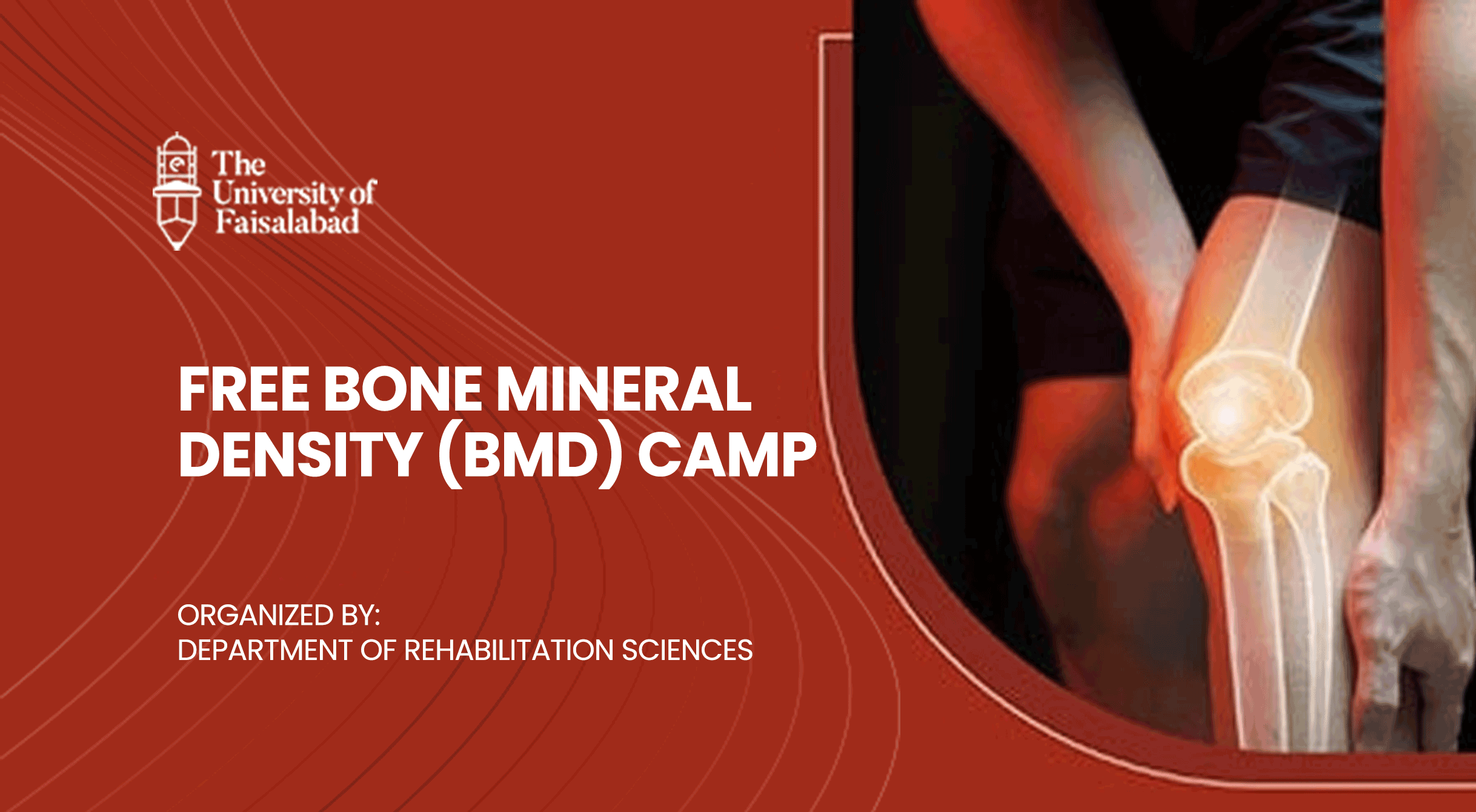 Free Bone Mineral Density (BMD) Camp was set up by the Department of Rehabilitation Sciences