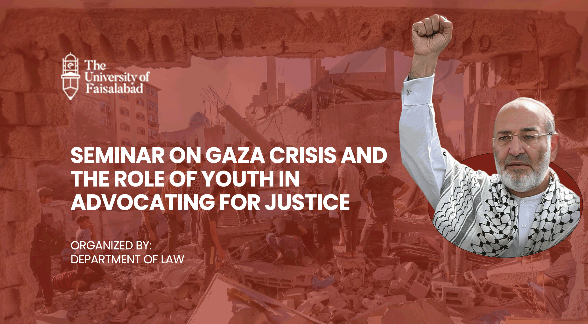 Mr Mushtaq Ahmad Khan, Member of the Senate of Pakistan, Visits TUF: Seminar on Gaza Crisis and the Role of Youth in Advocating for Justice