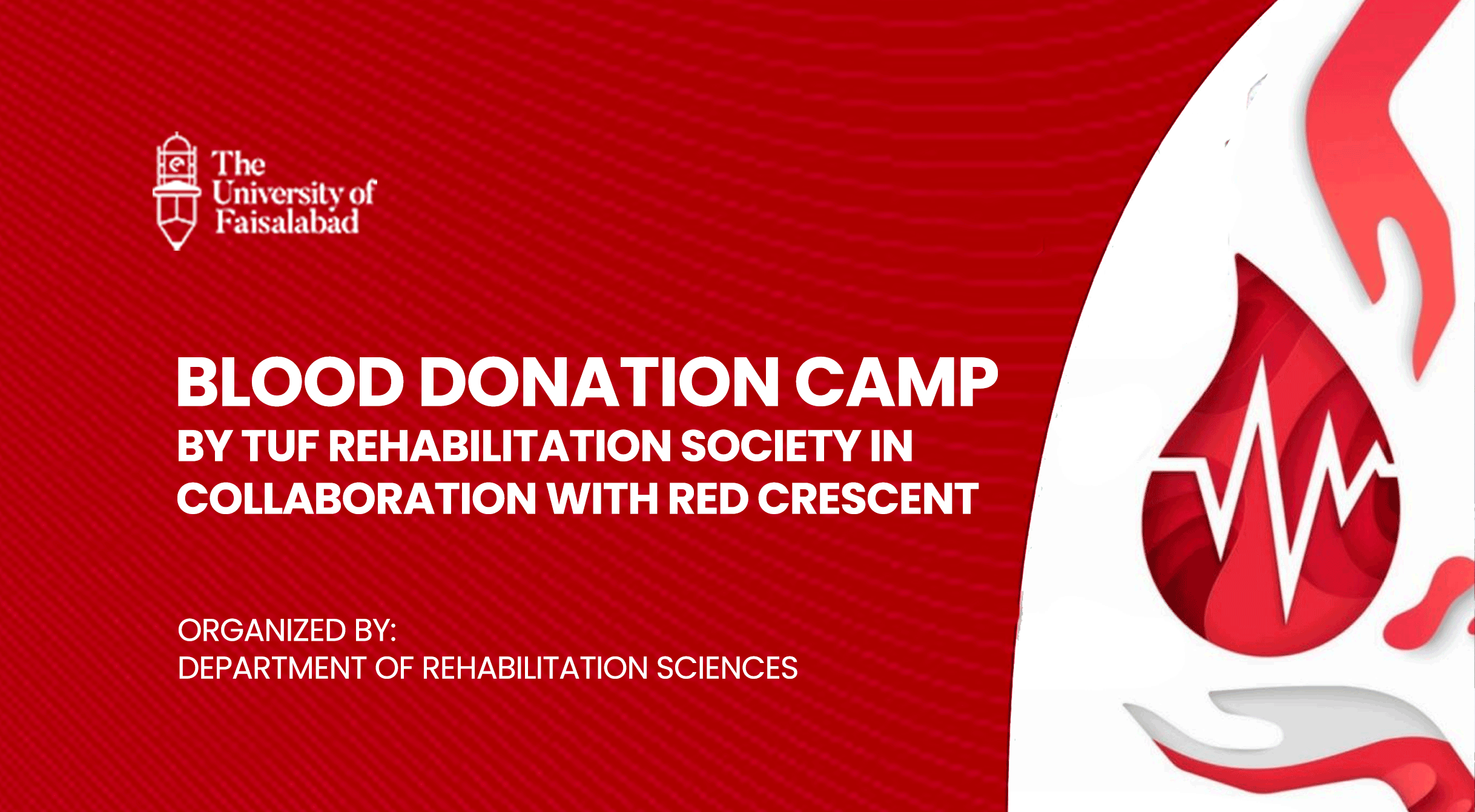 Blood Donation Camp by TUF Rehabilitation Society in Collaboration with Red Crescent