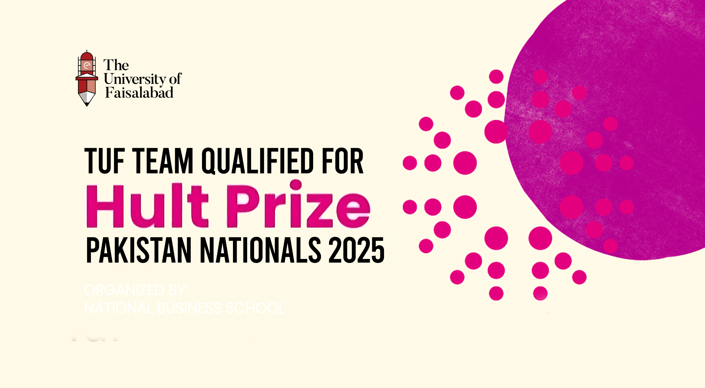 TUF Team Qualified for Hult Prize Pakistan Nationals 2025
