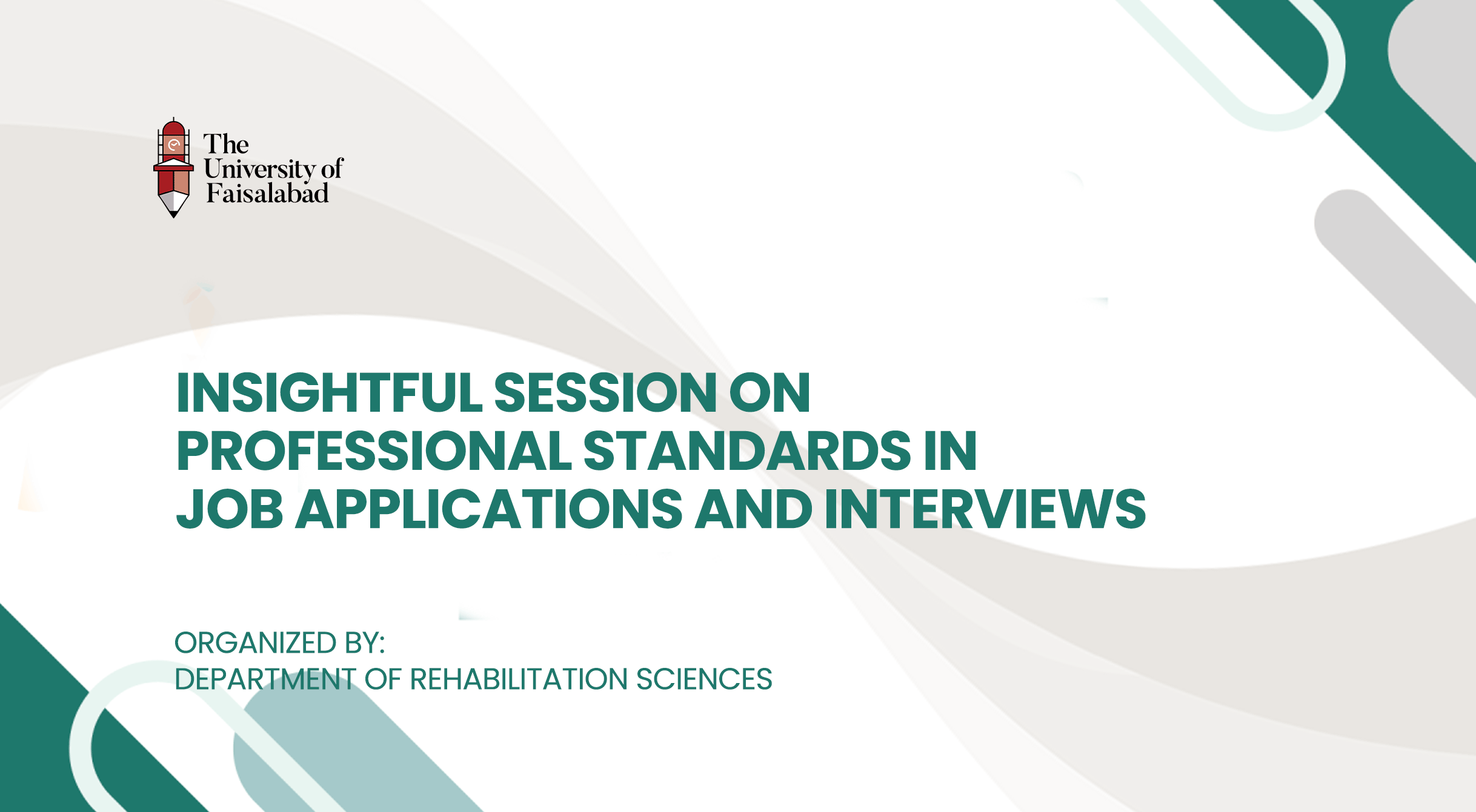 Insightful Session on Professional Standards in Job Applications and Interviews