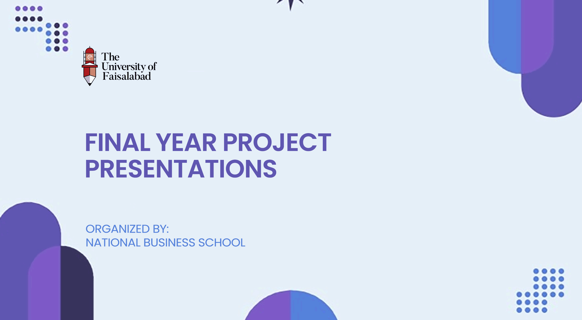 Final Year Project Presentations Held at National Business School