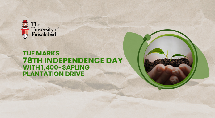 TUF Plants 1,400 Saplings on Independence Day Under Go Green Initiative