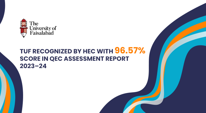 TUF recognized by HEC with 96.57% Score in QEC Assessment Report 2023–24