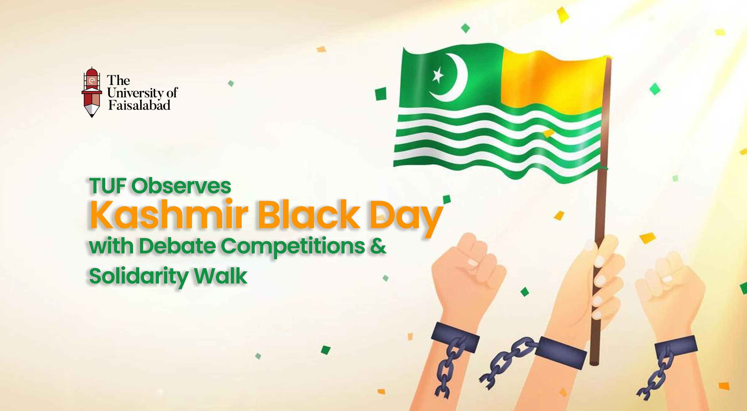 TUF Observes Kashmir Black Day with Debate Competitions and Solidarity Walk