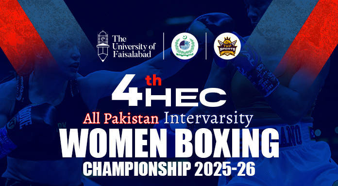 TUF Proudly Hosted 4th HEC All Pakistan Intervarsity Women Boxing Championship 2025–26