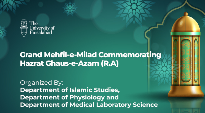 Grand Mehfil-e-Milad to commemorate the birth anniversary of Hazrat Ghaus-e-Azam (R.A)