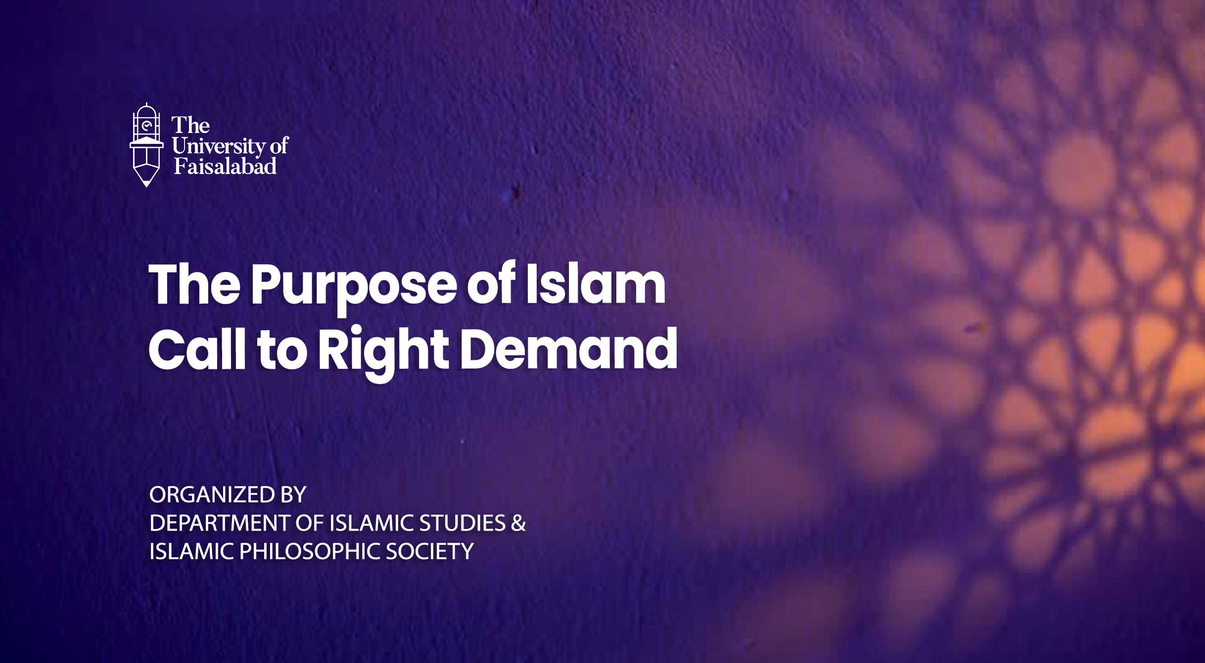 The Purpose of Islam – Call to Right Demand