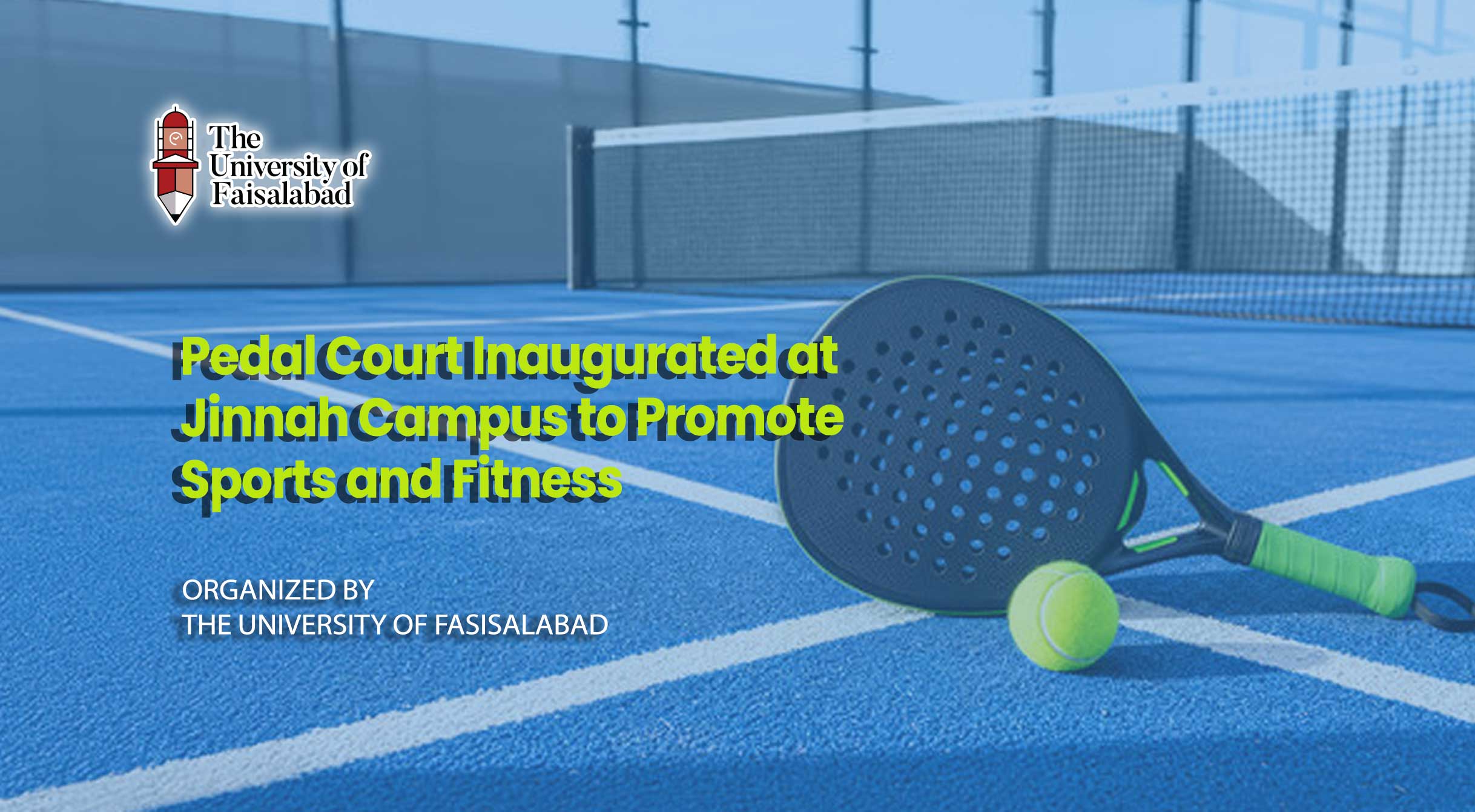 Pedal Court Inaugurated at Jinnah Campus to Promote Sports and Fitness
