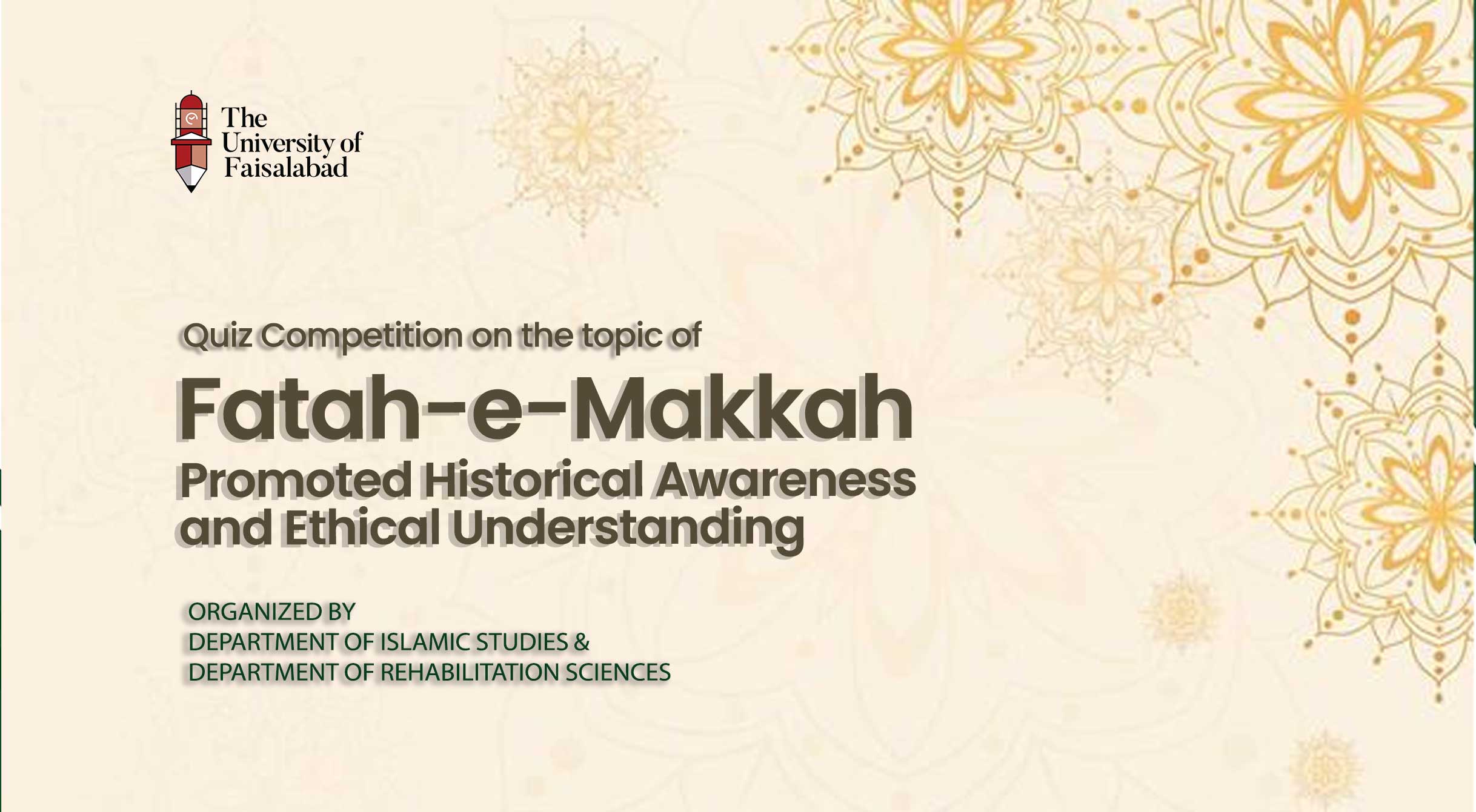 Quiz Competition on the topic of Fatah-e-Makkah Promoted Historical Awareness and Ethical Understanding