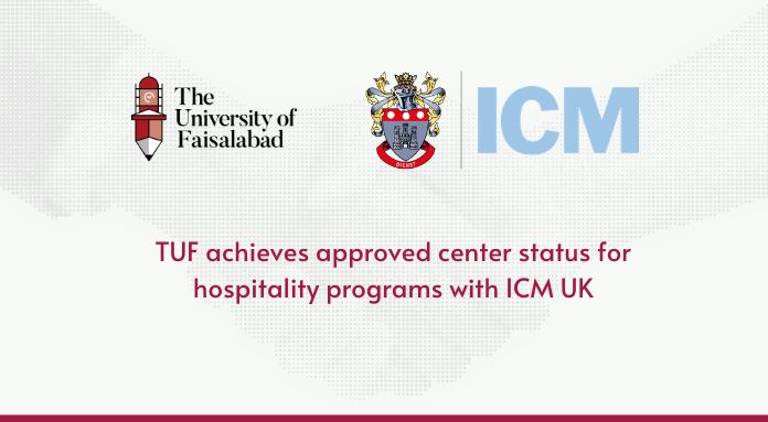 TUF Achieves Approved Centre Status for HOSPITALITY Programs with Institute of Commercial Management (ICM UK)
