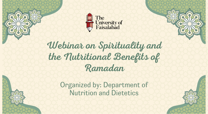 International Webinar on Spirituality and Nutrition in Ramadan at TUF